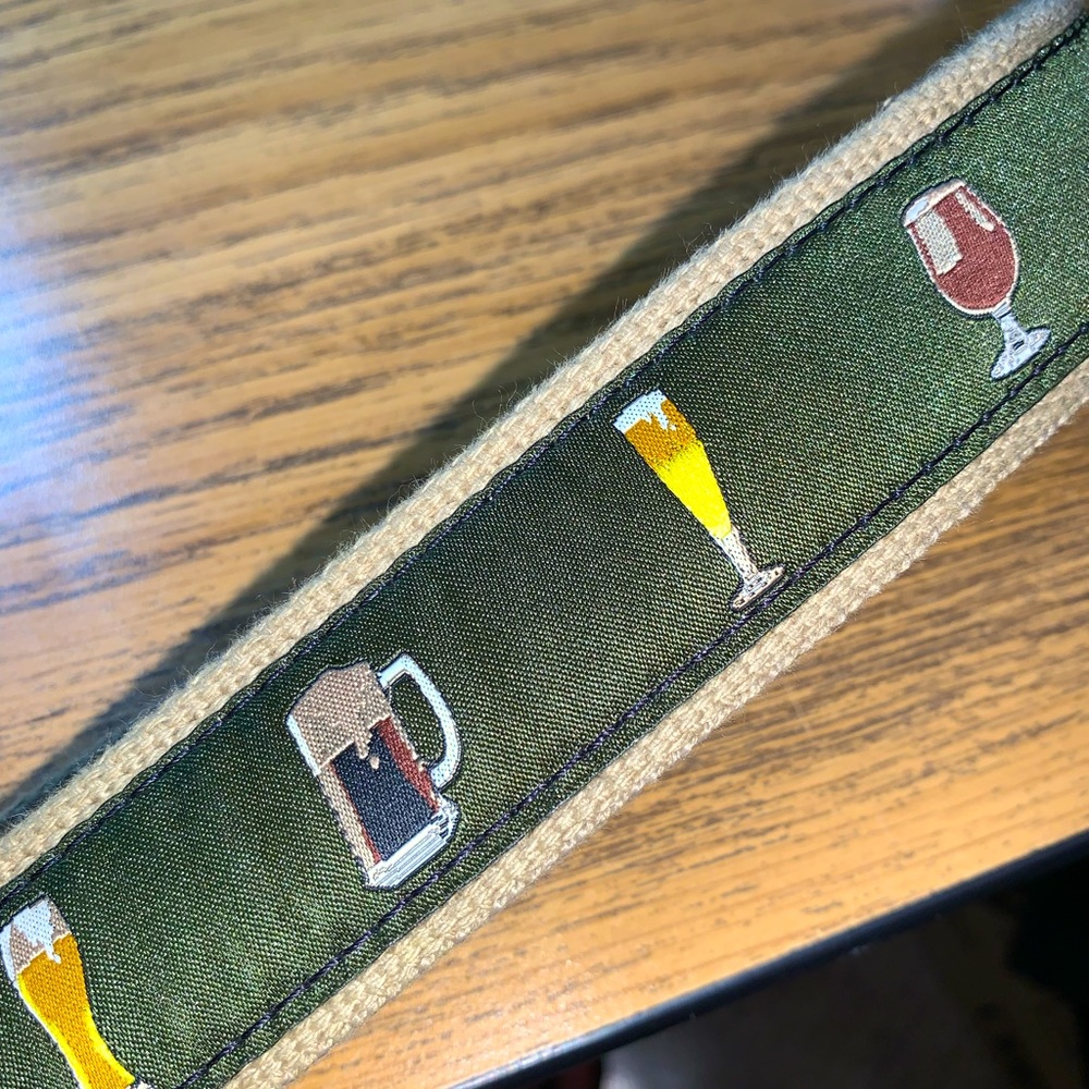 belted cow embroidered belt 30/32 beer